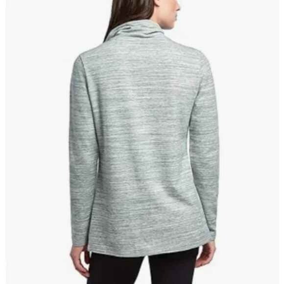 Danskin Gray Marled French Terry Bliss Wrap Size XXL - Picture 2 of 4